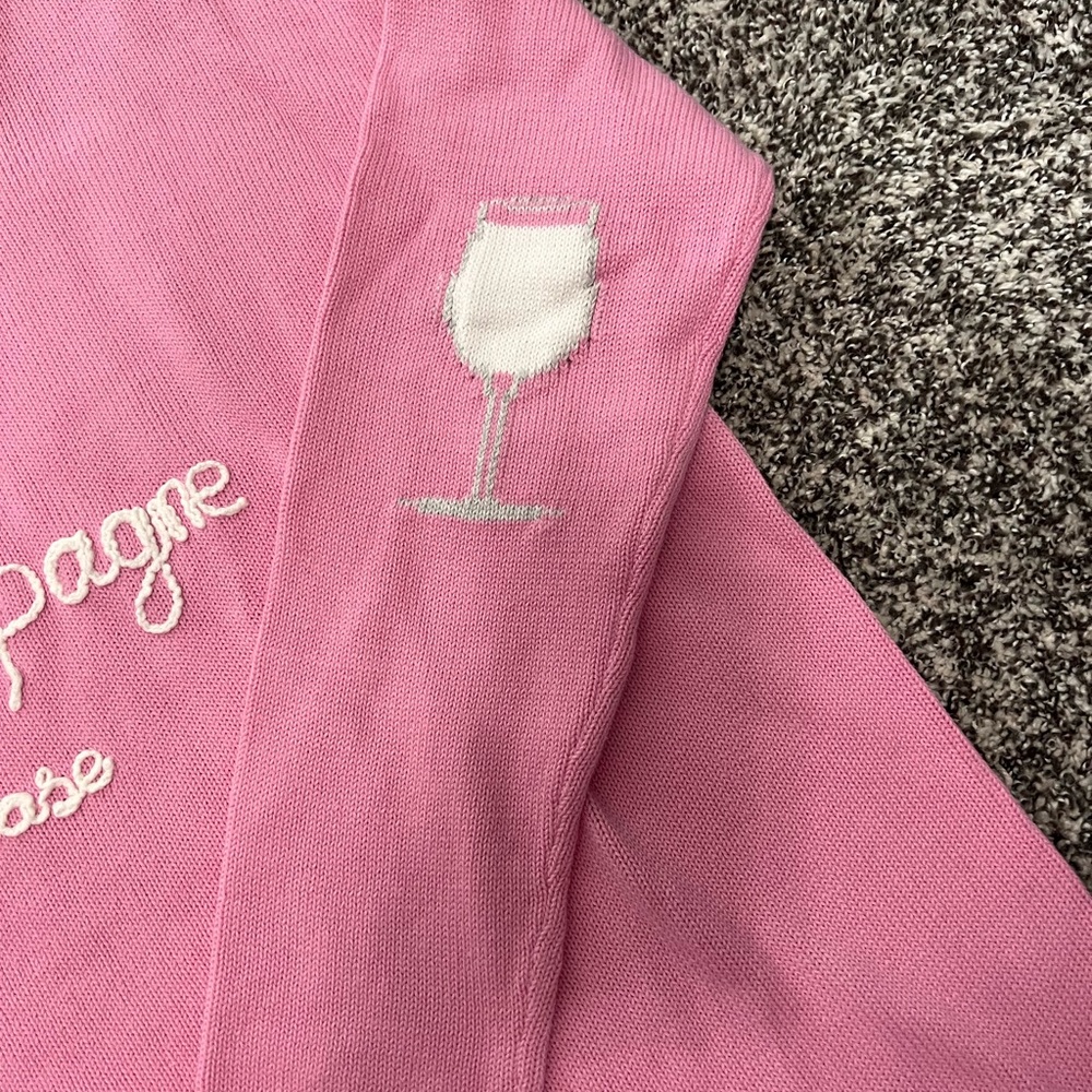 Pink Champagne Please Sweater - Picture 3 of 4